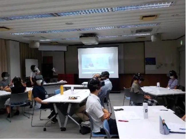 ひたちなか　VR 体験を元に、発達障害や視覚障害の当事者の感じ方を体験