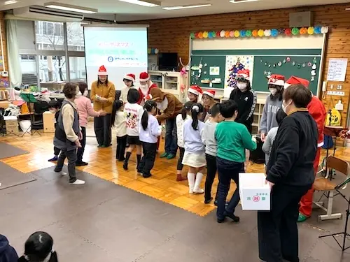 ひたちなか市の学童と交流　Goodサマリタンズのクリスマス会2025の様子