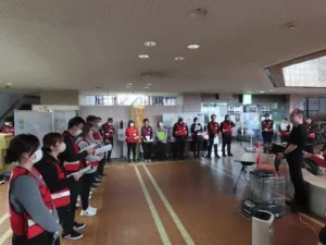 ひたちなか市の災害支援体制強化へ。設置・運営訓練と初動対応研修を実施の様子