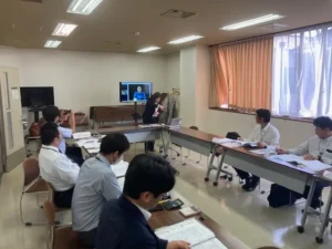 ひたちなか市共同募金委員会の審査委員会の様子