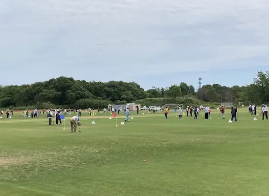令和8年度高齢者クラブ連合会会長杯スポーツ大会の様子 グランドゴルフ