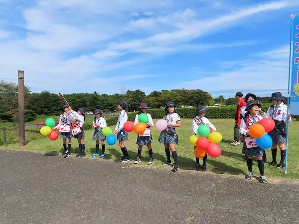 国営ひたち海浜公園の無料開放日に行われた共同募金活動